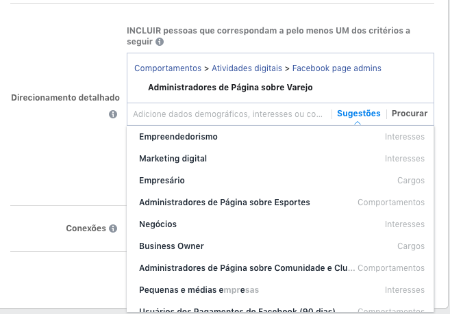 Interesses FAcebook - Facebook Ads para ecommerces