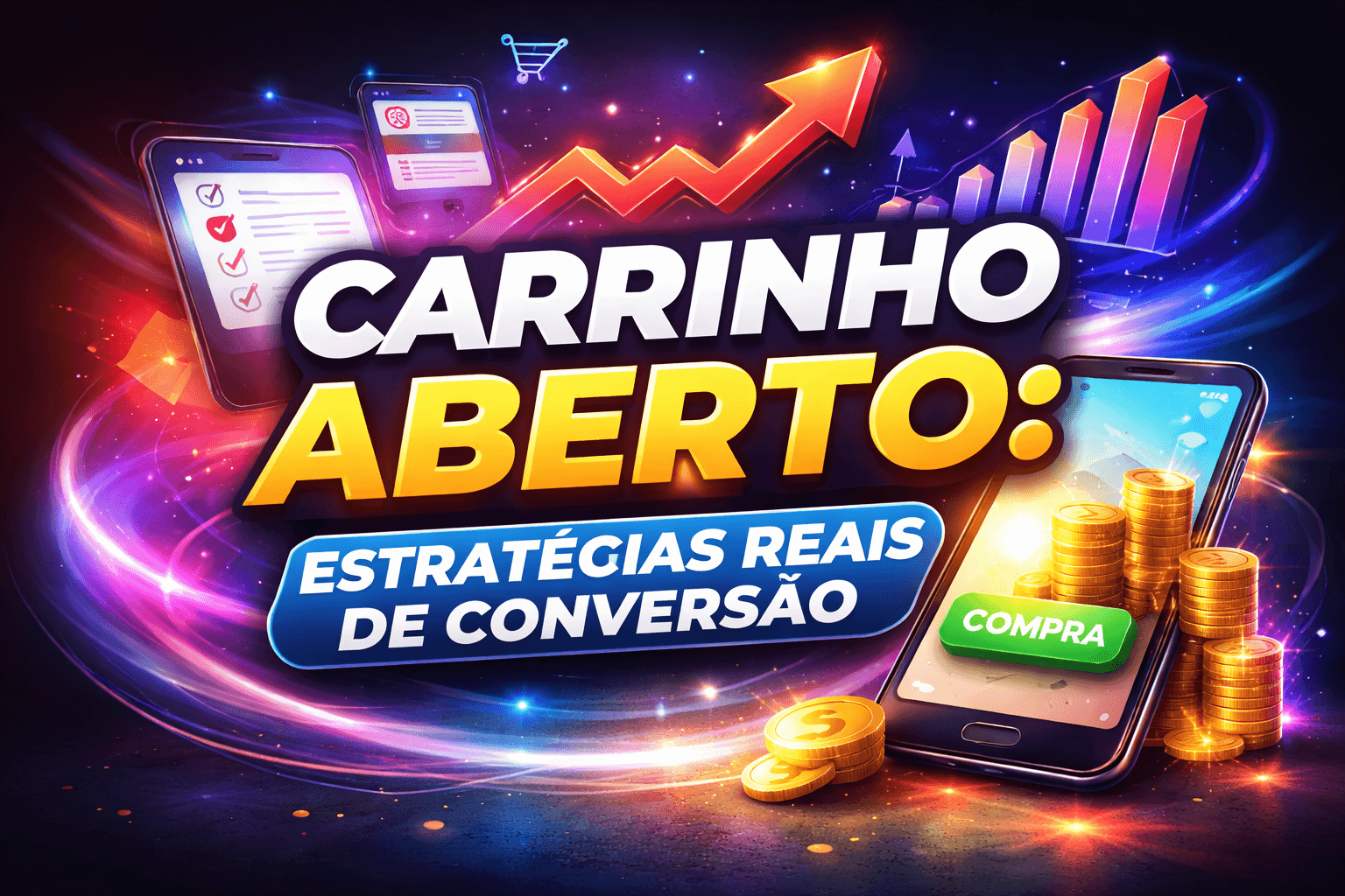 Carrinho aberto: estratégias reais de conversão