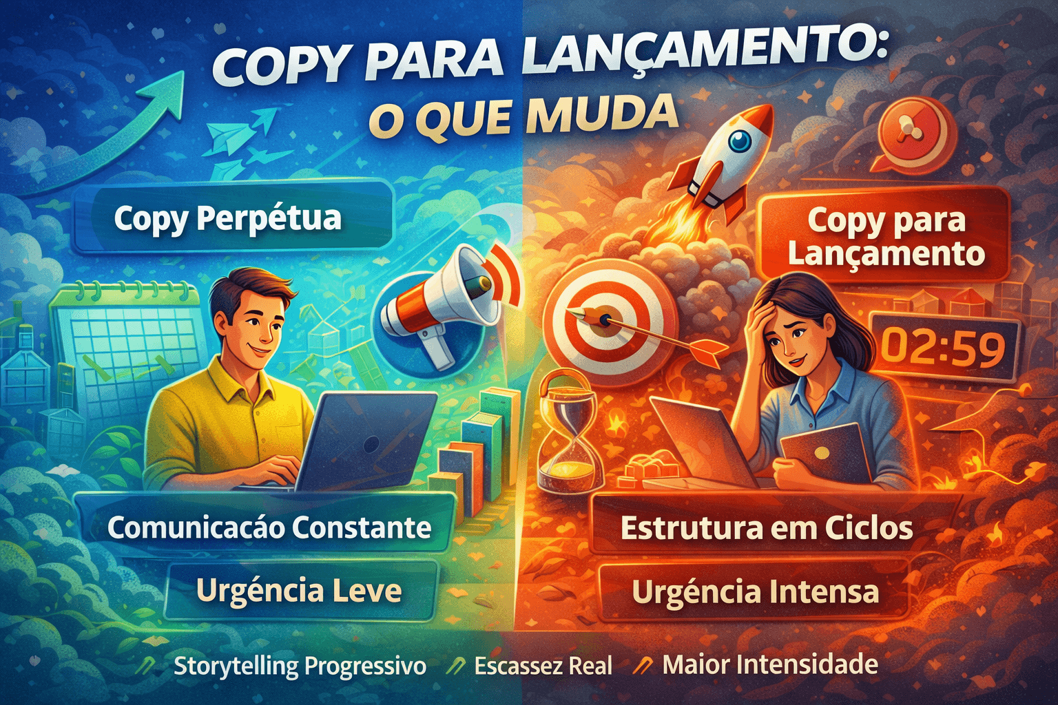 Copy para lançamento: o que muda