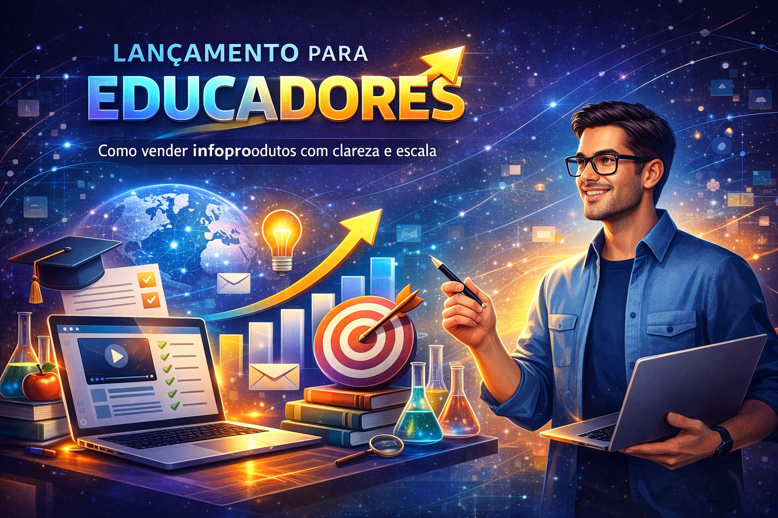 Lançamento para educadores: como vender infoprodutos com clareza