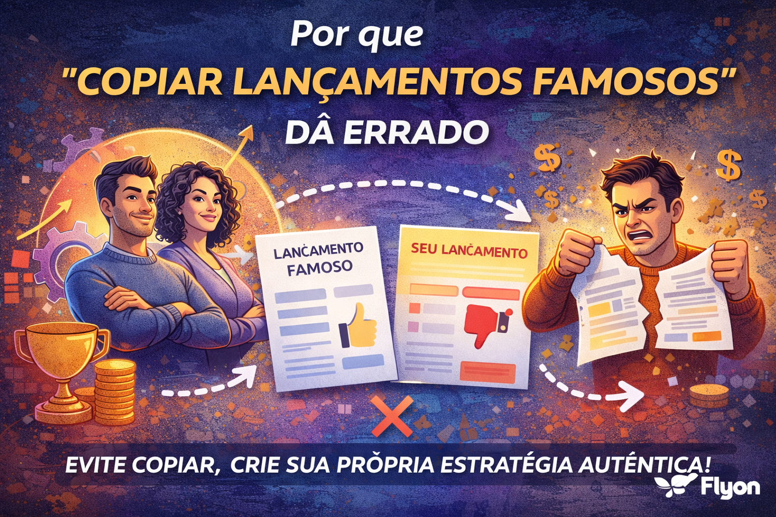 Entenda por que copiar lançamentos famosos pode ser um erro e aprenda como criar uma estratégia autêntica que realmente converta.