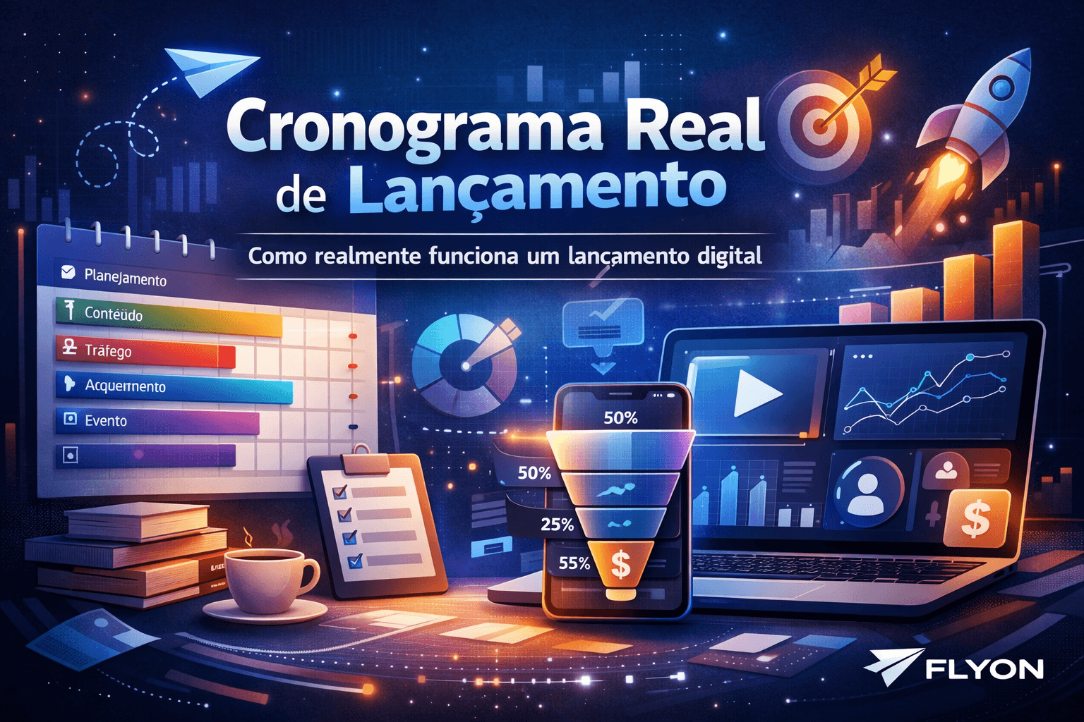 Cronograma real de lançamento (sem romantizar)