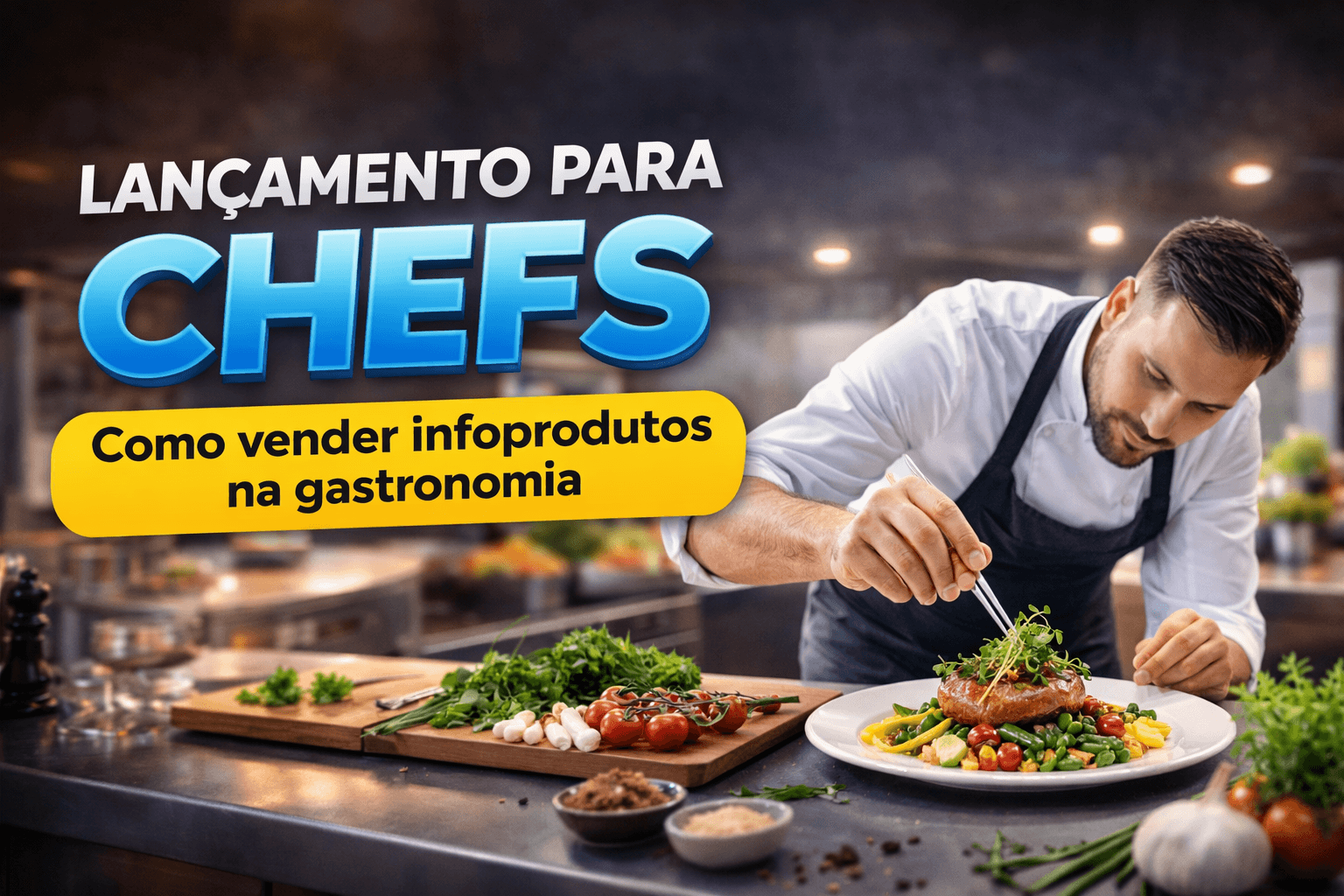 Lançamento para chefs: como vender infoprodutos na gastronomia