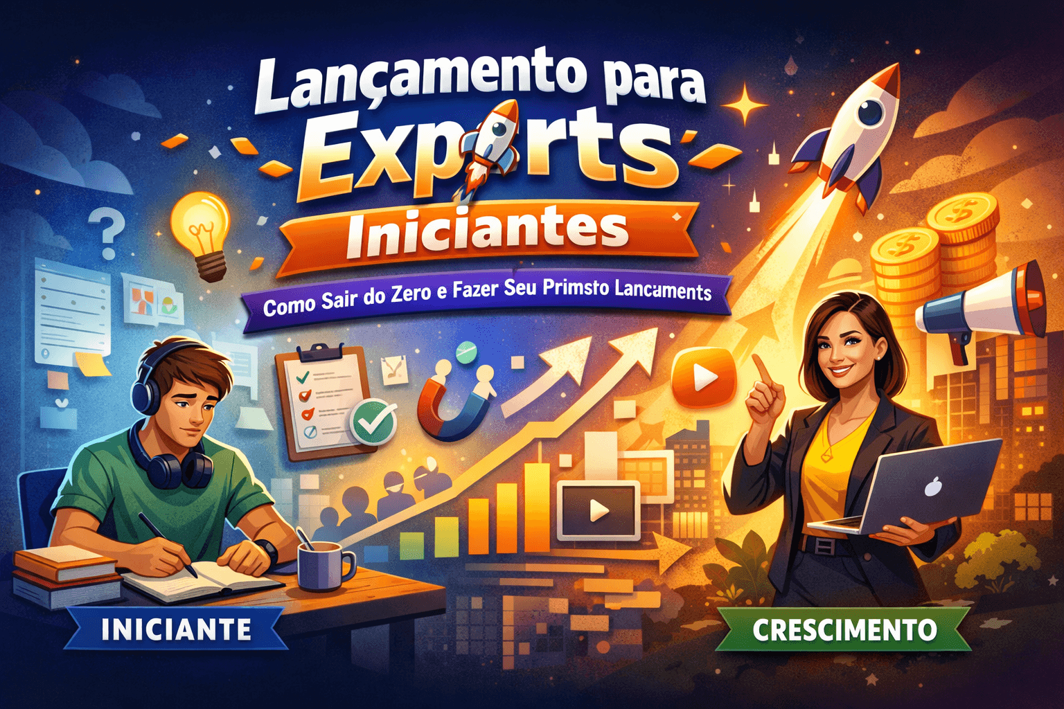 Lançamento para experts iniciantes