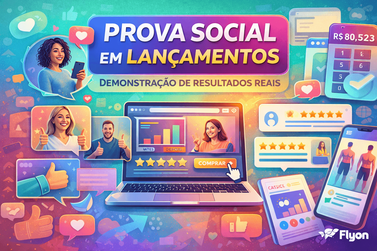 Prova social: como usar depoimentos e resultados em lançamentos sem parecer fake e aumentar conversão com credibilidade.